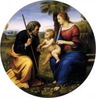 The Holy Family with a Palm Tree