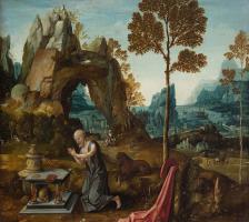 Penitent St. Jerome in a landscape