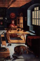 Cardinal Albrecht of Brandenburg as St Jerome in His Study